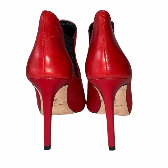 ANTONIO MELANI Red Ankle Boots - Picture 3 of 7